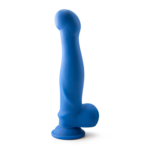 Indigo - oversized realistic dildo with balls