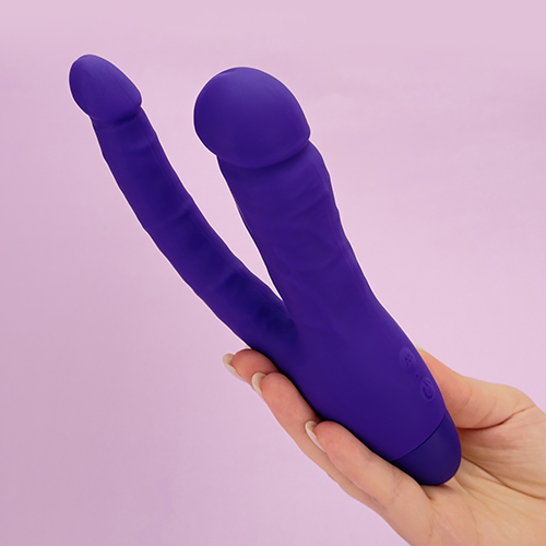 Double exciter - realistic dildo vibrator