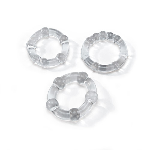 Cock ring set with pressure points - cock ring set discontinued