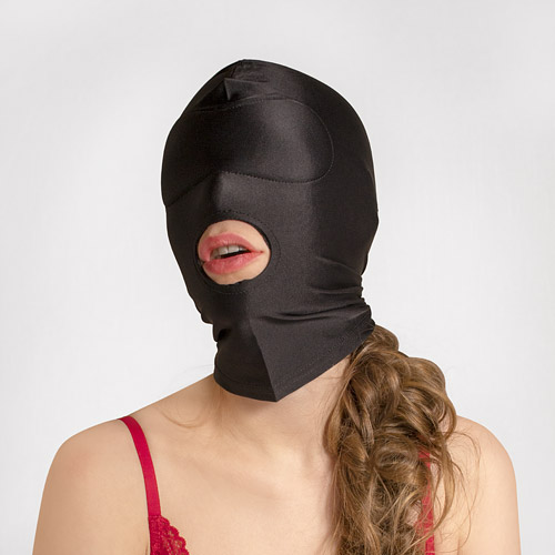 Open mouth spandex hood - sex toy