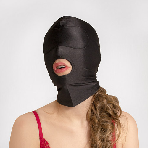 Open mouth spandex hood - fetish hood