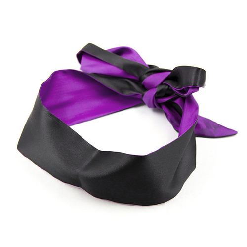 Double sided satin blindfold - headgear