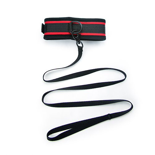 Red hot fantasy collar and leash - collar with leash