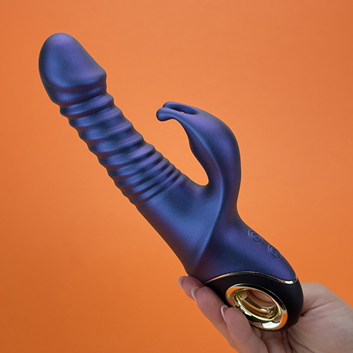 Pulsar - rechargeable thrusting rabbit vibrator