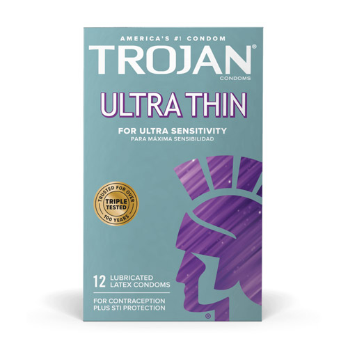 Trojan ultra thin lubricated condoms - ultra-thin condoms
