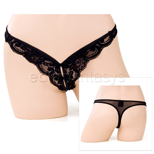V-cut lace thong - sexy panty discontinued