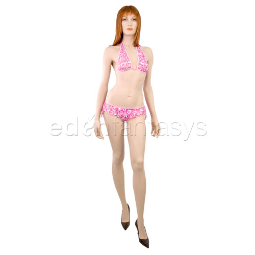Sweethearts bikini halter and garter - bra and gartered panty set discontinued