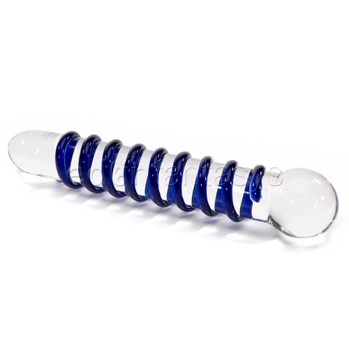 Spiral probe - glass anal dildo 