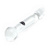 Ball head with curved elbow glass dildo wand