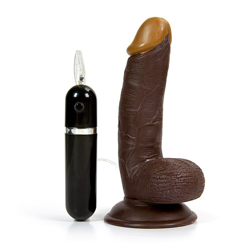 Eden vibrating realistic - realistic vibrator with control pack