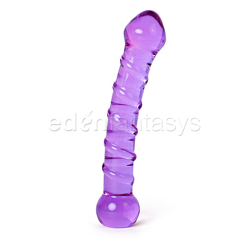 Don Wands curved purple swirl - g-spot dildo discontinued