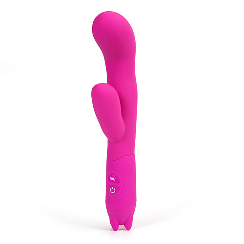 Waterproof silicone big G - rabbit vibrator with two motors