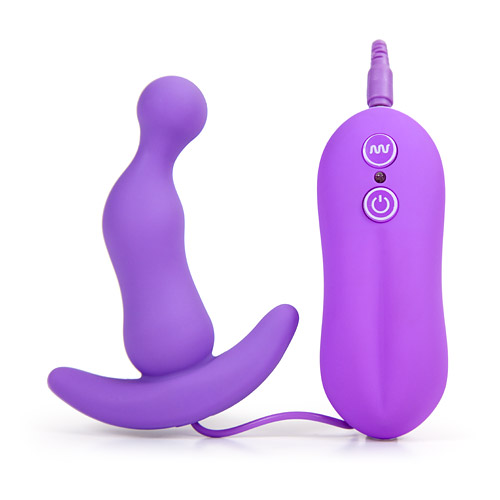 Eden curve silicone vibrating anal plug - sex toy