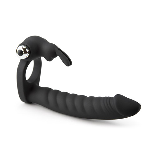 Double penetrator rabbit - vibrating penis ring