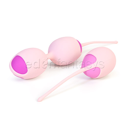 Velvet plush kegel kit - vaginal balls 