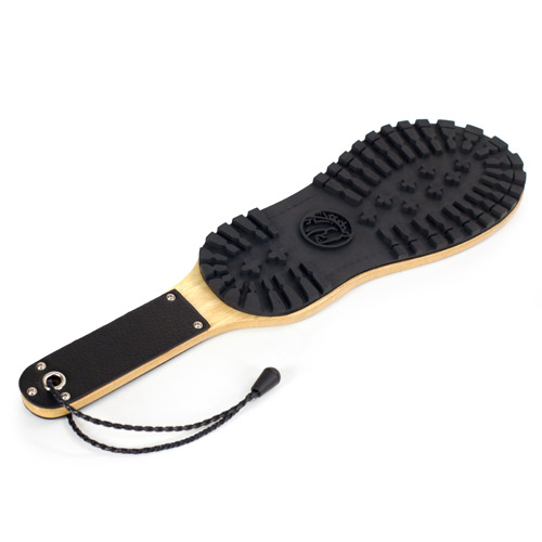 Jackboot over the knee paddle - flogging toy