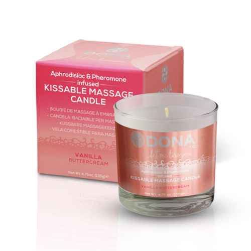 Dona kissable massage candle - flavored massage candle discontinued