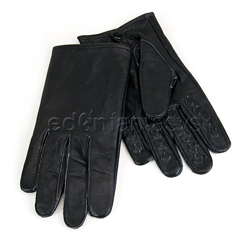 Leather vampire gloves - light  bdsm kit