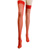 Lace top stockings with backseam