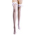 Ruffle top stockings with satin bow and pearls