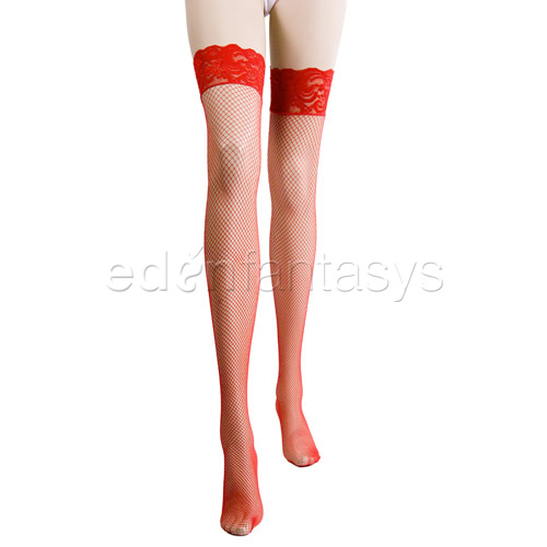 Stay up backseam fishnet stockings - stockings discontinued
