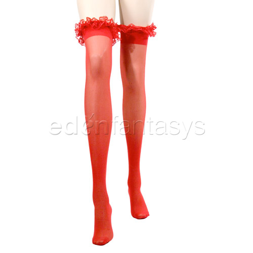 Ruffled stockings - stockings discontinued