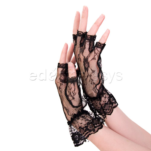 Fingerless ruffle gloves - glove discontinued