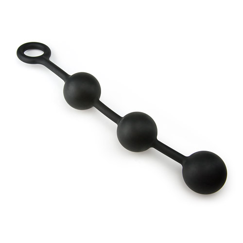 Colossal silicone anal beads