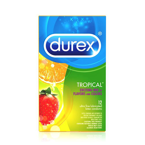 Durex tropical mixed 12 Pack - flavored condoms