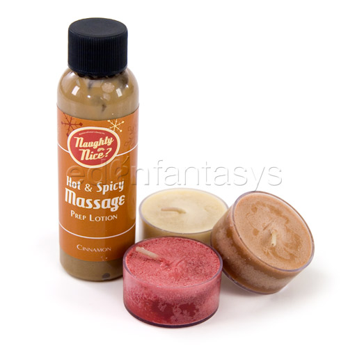 Sensual hot massage kit - lotion discontinued