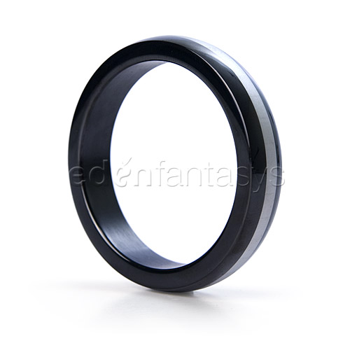 Stripe stainless steel cock ring - cock ring discontinued