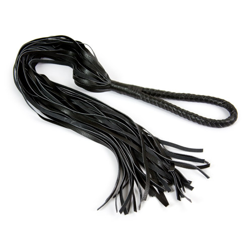 Calf leather flogger - flogging toy