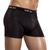 Black knit silk panel short