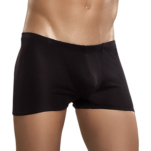 Black knit silk low rise short - shorts discontinued