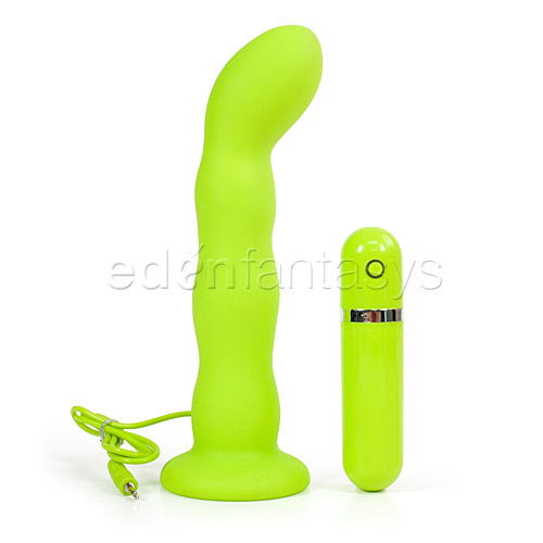 Silicone tickler green - g-spot vibrator discontinued