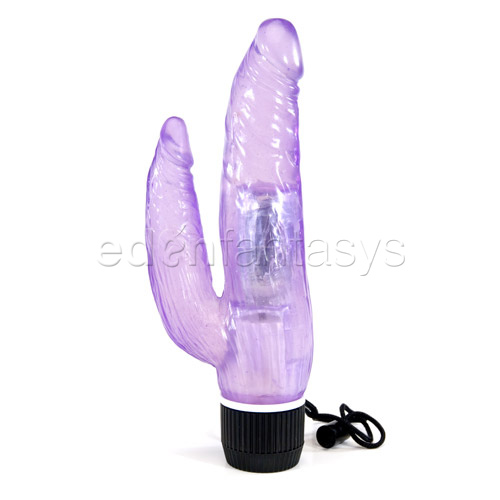 Dynamic duo-dong jelly vibrator - sex toy