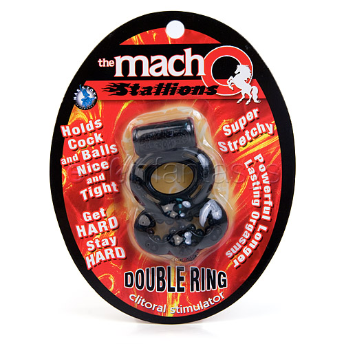 The Macho Stallions double ring clitoral stimulator - cock ring discontinued
