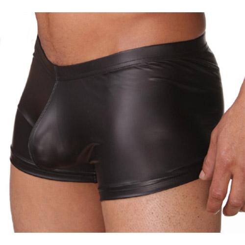 Wet look shorts - wet look boyshorts for men