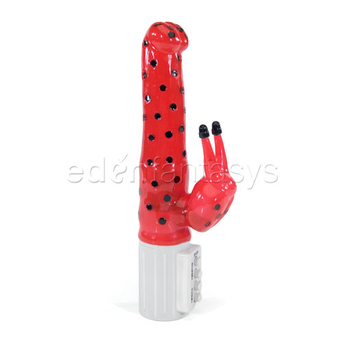 Lady bug vibe - jelly - rabbit vibrator