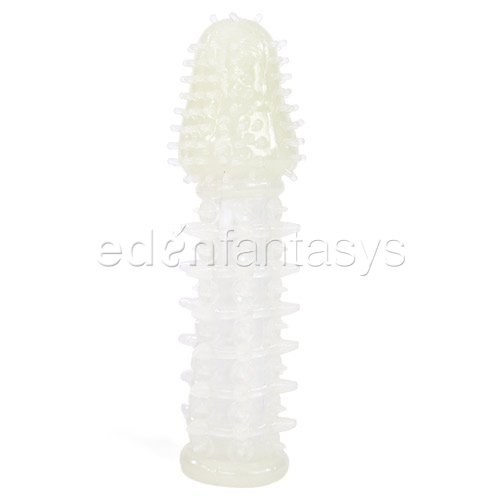 Glow silicone penis extension