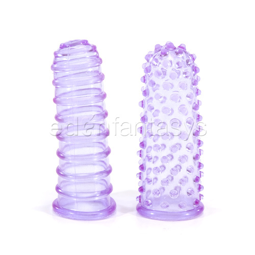 Jelly finger stim - purple - clitoral toy