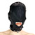 Leather hood with leash