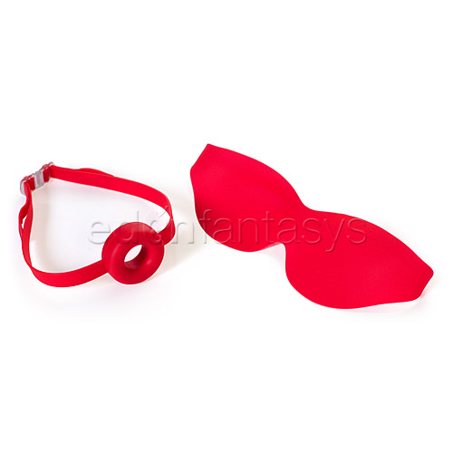 Fetish Fantasy Elite large open-mouth gag and mask - mouth gag discontinued