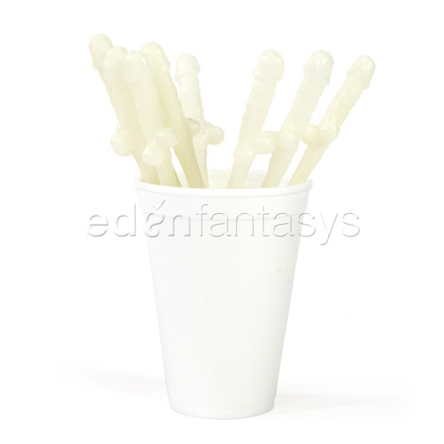 Dicky sipping straws glow in the dark - gags discontinued