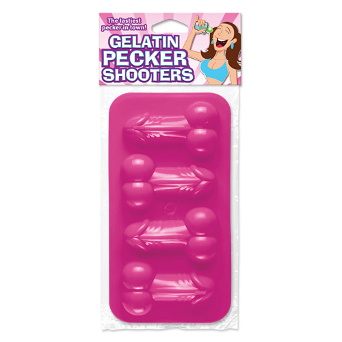Gelatine pecker shooters (pink) - gags discontinued