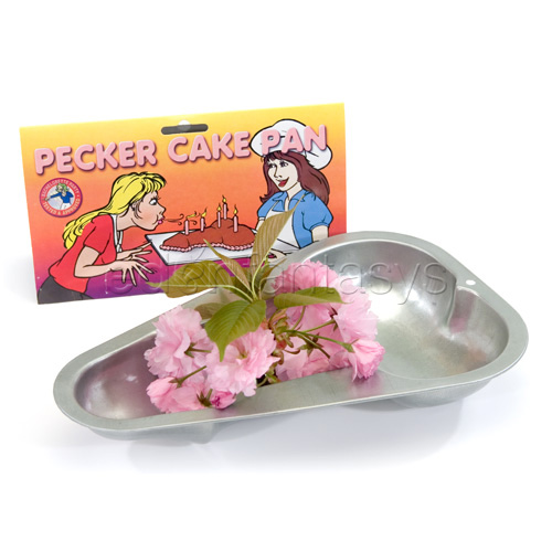 Pecker cake pan - gags discontinued