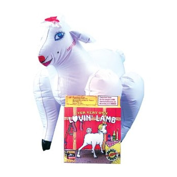 Luvin lamb  - white - inflatable party doll