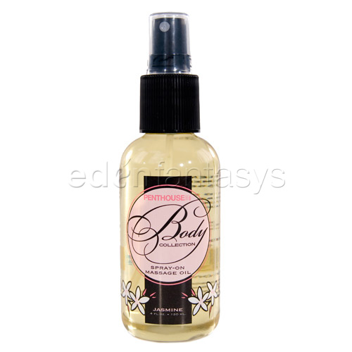 Body collection spray on massage oil