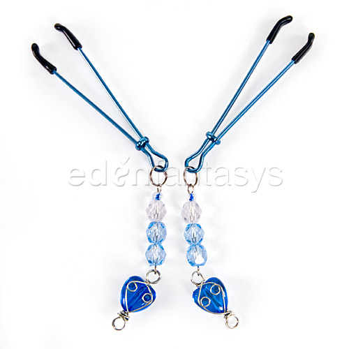 Fresh heart beaded nipple clamps - nipple clamps discontinued