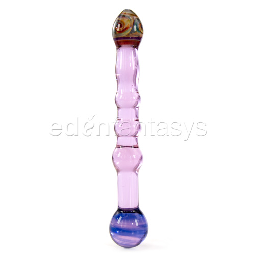 Purple swirled tip - glass wands discontinued
